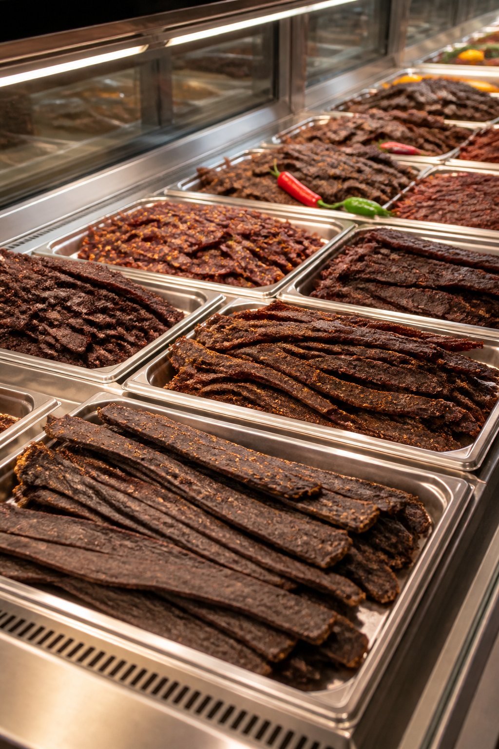 Fresh Biltong Safari selection at the Grassy Park counter