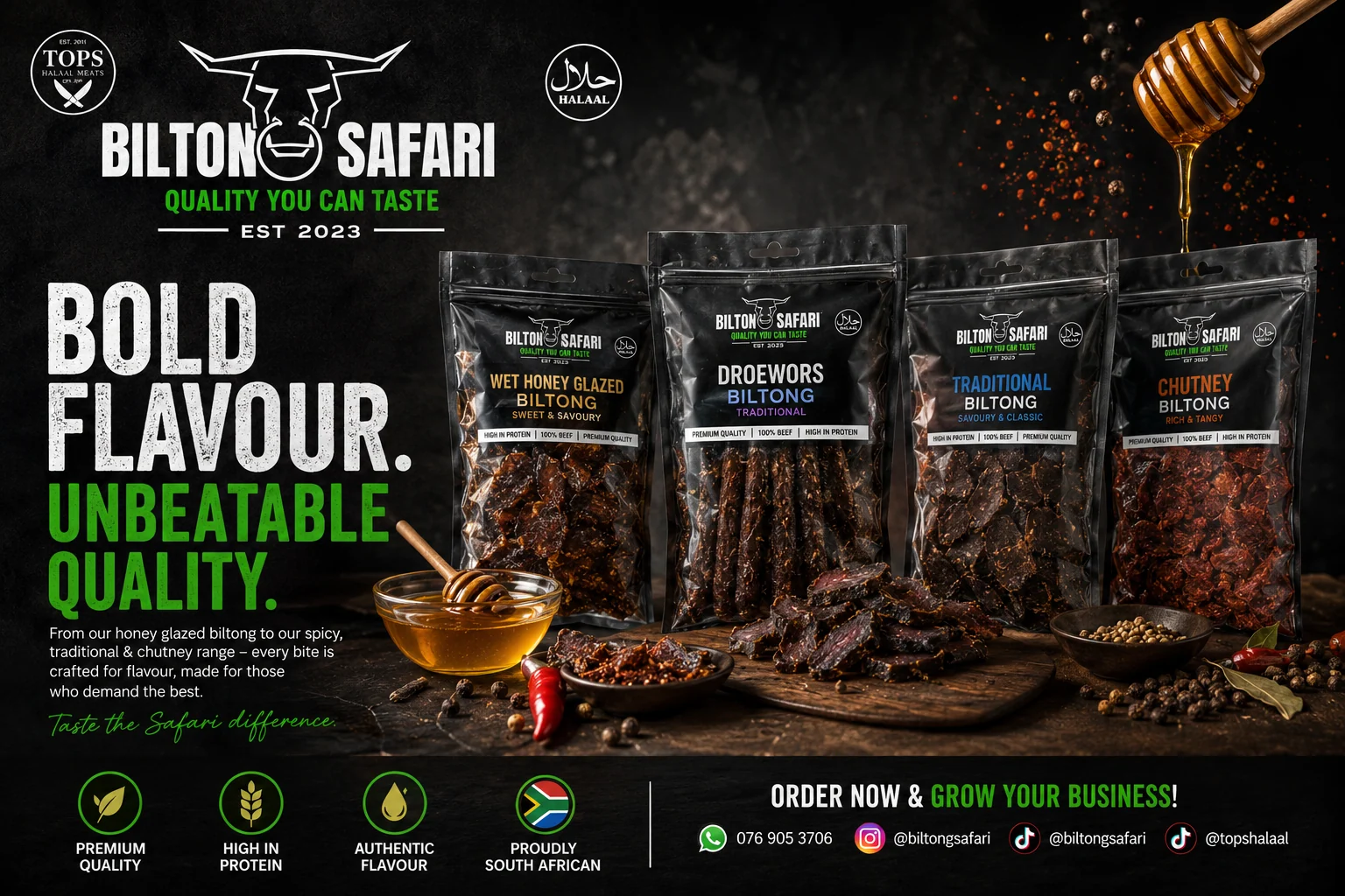 Biltong Safari product range