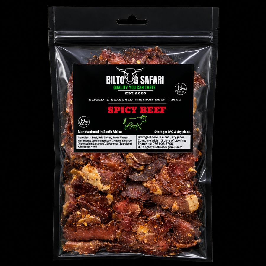 Spicy Beef Sliced Biltong